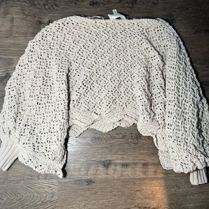 Cream long sleeve sweater